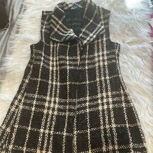 Plaid pattern Vest